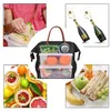 Saco de almoço portátil Cooler Tote Hangbag Piquenique Caixa isolada Canvas Thermal Food Ctainer Thermal Lunch Box Bag z0rg #