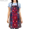 Grembiuli estetici da donna cucina grembiule originale ragazza impermeabile ragazza cantiera cameriera lavoro apron a prova di olio marocco vintage persia y240401xa6b