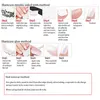 False Nails 24pcs Fake Nail White Pointed Head Artificial Ultra-flexible Reusable Long Lasting For Finger Decoration Home