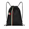 Personnalisé Italie Drapeau Cordon Sac à dos Sacs Hommes Femmes Léger Fierté italienne Gym Sports Sackpack Sacs pour voyager l2ew #