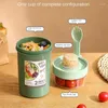 Tassen Einfache Frühstückstassen Versiegelter Salatbecher Lebensmittelbehälter Rotation Geöffnete Aufbewahrung Tragbare Saucenflasche Leicht
