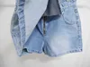 Женские шорты KUSAHIKI, корейские шикарные весенне-летние мини-юбки трапециевидной формы в клетку с высокой талией нестандартной формы, Faldas De Mujer 2024