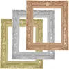 Frames 3 PCS House Miniature PO FRANCIA PANTALLA Ventana de resina Ornamentos de imagen de resina