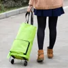 fi Folding Home Trolley Portable Shop Bag Trolley Bag Wheels Foldable Cart Rolling Reusable Eco-friendly Totes Large h7cU#