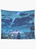 Tapisseries Kimi No Na Wa // Votre nom Taki Stars Tapisserie de balcon Décoration de chambre à coucher pour mur de chambre