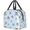 Leuke Corgi Hond en Samen zitten Dames Lunch Tas Heren Volwassen Geïsoleerde Lunchbox Herbruikbare Lunch Handtas s0qt#