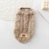 Abbigliamento per cani Autunno e inverno Abbigliamento per animali domestici Giacca di cotone caldo Gilet Orsacchiotto di velluto a doppia faccia Gatto