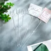 Present Wrap 240pcs Floral Picks Card Holder Plastic Flower Stick For Po Bouquet Arrangement 24cm Hållbart