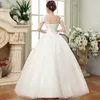 New oversized wedding dress slim fit and slimming shoulders level chubby lace flower one shoulder female Dimensions can be found on the details page