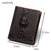 2021 NOUVEAU portefeuille en cuir 100% authentique, Crocodile de haute qualité Men de bourse, Fi Leather Men Wallet 70ll #