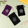 1PCS VEET Tarots Oracle Cards Sac de rangement Runes CStellati Witch Divinati Actualités Bijoux Dice Sac à crampon Pouche Y6FN #