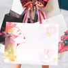 n-woven Fabric Fr Print Shop Bag Foldable Reusable Travel Storage Women's Shop Designer Handbag Shopper Tote Bag 68H0#