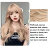 Peruki Houyan Synteza Długa falista Blondynka peruka żeńska liu hai lolita cosplay peruka odporna na syntetyczną perukę włosów