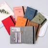 RFID LEATHER PASSPORT PAG MULTI-FUNCTI Dokumentpaket Portabelt Travel Ultra-Thin Passport Holder Card Plånbok B23P#