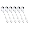 Löffel 6 PCs Colander täglich Gebrauch für Edelstahl dunkle Bier kleiner Küchenzubehör Ergonomisch geschlitzte Utensilien