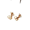 Designer lettre Stud boucle d'oreille femmes mode cerceau bijoux métal V boucle d'oreille Asffvcx très bon