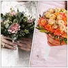 Decorative Flowers Bouquet Material Foams Floral Handle Flower Arrangement Support Bride Holder Decor