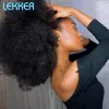 Lekker Afro Kinky Balk Curly Human Heuving Coids Crochets Brazilian Remy Hair Colored Traiding Extensions 1 Bundle 50g / PC Pas de trame