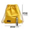 Pocket Fitn Bag Yoga -Taschen tragbare Sportsack -Reisetasche Leinwand Kordelschnur Outdoor Rucksack Kordelkordel -Taschenkrapfer J8JS#