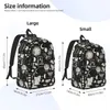 Lunar padrão mochila eclipse kawaii mochilas menino menina diariamente durável sacos de escola alta personalizado presente natal 17z3 #