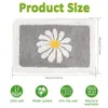 Bath Mats Bathroom Rug Mat Soft Non-Slip Bathtub Ultra Water Absorbent Plush Microfiber Doormat Cute Daisy