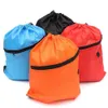 Sport Cinch Sack Waterproof Envirmental Duffle School Ryggsäck Pack Pouch DrawString Bag I2NI#