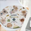 Cushion/Decorative Pillow Space A-Animals P-Print Cushion Mat Round Seat Cushion Office Dining Stool Pad Sponge Sofa Mat Non-Slip Chair Cushions Y240401