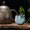 Copos pires tradicional chinês xícara de chá drinkware caneca de café para escritório verde