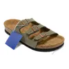 NOUVEAU Birkinstock Pantoufles Outlet Henan Sangpo 2024 Nouveaux pantoufles de créateurs Hommes et femmes portent des sandales en cuir à semelles épaisses en liège en été