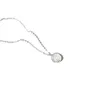 Kinesiskt märke avancerad modehalsband för kvinnor, ren silver naturlig pärlstjärnmåne hänge, kvinnlig benbenkedja