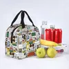 Vrienden Kee American TV -serie Geïsoleerde lunchbag LEAKBIDE Central Perk maaltijd Ctainer Thermal Bag Tote Lunch Box Bento Pouch J7hy#