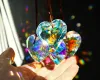 Film HD 6st 50mm Crystal Heart Prism Suncatcher Window Sun Catchers Crystals Hanging Decorations Rainbow Maker Pendant