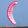 30m Dual Line Parafoil Kite met handvat en lijn Power Braid Sailing Kitesurf Rainbow Sports Beach voor volwassenen Kinderen speelgoed