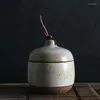 Bols tasse de ragoût en céramique poterie grossière avec couvercle couvercle à l'œuf cuit à vapeur oiseau nidi
