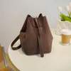 Designer de moda de luxo sacolas outono e inverno fosco grande saco para as mulheres 2023 nova moda elefante balde de água saco versátil textura bolsa de ombro crossbody