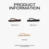 Slippers 2024 Fashion Summer Wedges Flip Flops Thick Diamond Women's Casual Women Flat Beach Slipper Sandals Black Beige Brown