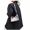 Sac à bandoulière Clear Jelly pour femmes, Y2K Petit sac à main à fermeture éclair sous les bras Fi Sac à main v9Om #