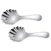 Spoons 2 Pcs Ladle Teaspoon Small Scoop 304 Stainless Steel Stirring For Coffee