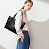 Borse da donna di grande capacità Borse da donna retrò con design a nappa Tote Borsa a tracolla in pelle PU di marca di lusso Donna Manico superiore Sac A Main b7Oi #