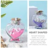 Vases 4pcs Lyweds Couple Gifts Romantic Wishing Bottles Creative Heart Type Glass