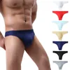 Underbyxor Jaycosin Men's Underwear Polyester Mesh låg midja mjuka andningsbara knickers korta sexiga trosor sträcka