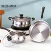 Cookware Sets 304 Stainless Steel Pot Set Milk Soup Frying Pan 3 Piece Practical