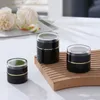 Premium 20 g 30 g 50g Black Glass Cosmetische potten met acryldeksel voor crème