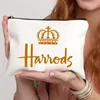 fi harrodsオーガナイザーメイクアップバッグキャンバストラベル化粧品ケースジッパーwトイレトリーポーチ小携帯型クラッチハンドバッグx6om＃