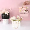 Presentförpackning 1 stycke blommaförpackning Box Wedding Party Valentine's Day Decoration Gifts Metal Chain Bag Birthday Anniversary Cake Accessories