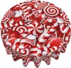 Table Cloth Swirl Candy Christmas Tablecloth Round Washable Cover For Kitchen Dining Picnic Party Indoor Outdoor Mats 60 Inch