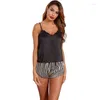 Frauen Nachtwäsche Seide Frauen Sexy Ärmellose Tops Shorts Zwei Stück Anzug Homewear Pyjama Sets Sommer Nachtwäsche Solide