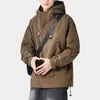 Men's Jackets Outdoor Hooded Punching Jacket Spring And Fall American Black Men Korean Fashion Loose Windproof Coat Clothing