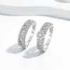 Clusterringen PuBang fijne sieraden 925 sterling zilver gemaakt Moissanite Diamond Party Band Set voor vrouwen jubileumcadeau