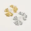Orecchini pendenti Retro Creative Ginkgo Leaf Design Fashion Esagerato geometrico a forma di ventaglio